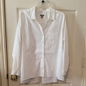 J. Jill White Button-Up Blouse